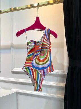Emilio Pucci one-shoulder one-piece swimsuit